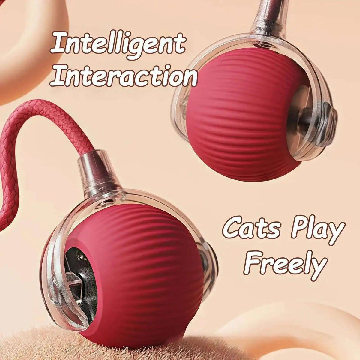Automatic Dog Ball Toy – Rechargeable Interactive Rolling Ball