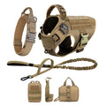 Large Dog Harness and Leash Set, Adjustable Padded Walking Vest