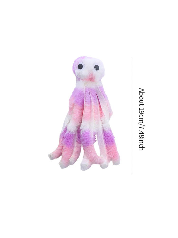Plush Cat Toy – Cute Octopus Interactive Toy for Cats