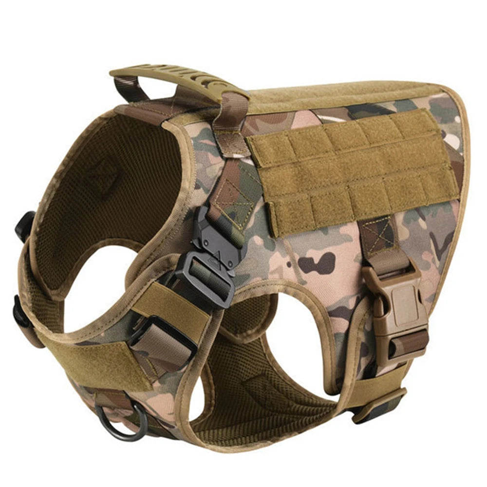 Large Dog Harness and Leash Set, Adjustable Padded Walking Vest