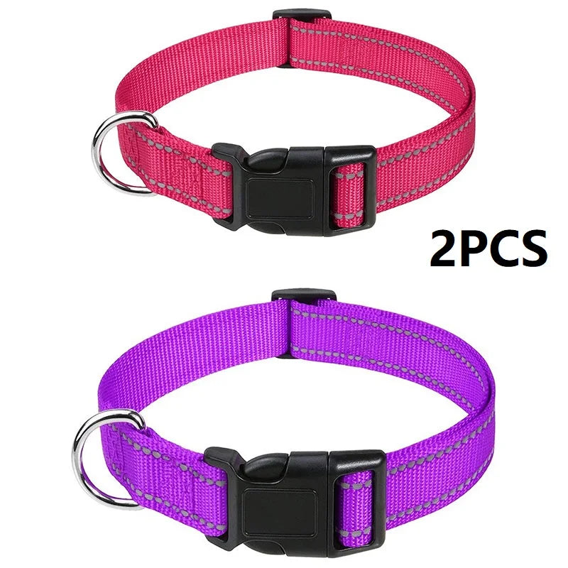 Small Dog Collar Nylon Puppy Collar with Buckle Closure