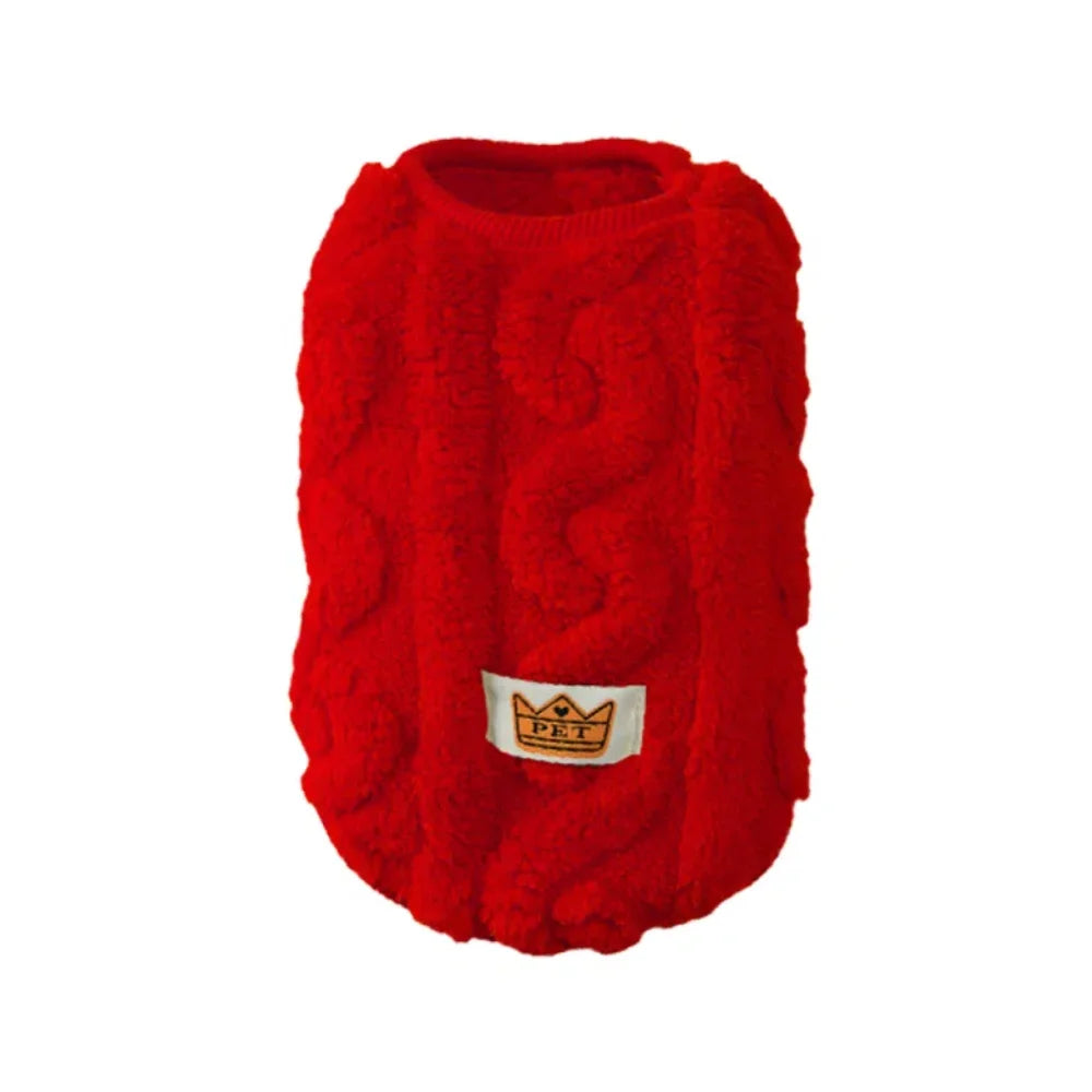 Fleece Dog Sweater, Warm Winter Clothes for Small Dogs & Puppies