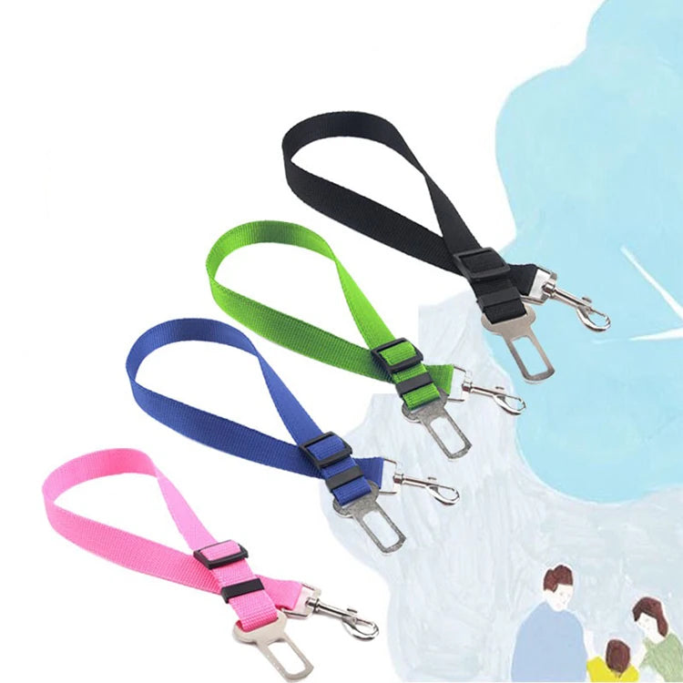 Dog Car Seat Belt – Adjustable Nylon Vehicle Safety Harness