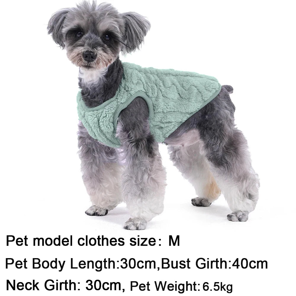 Fleece Dog Sweater for Small Dogs & Cats