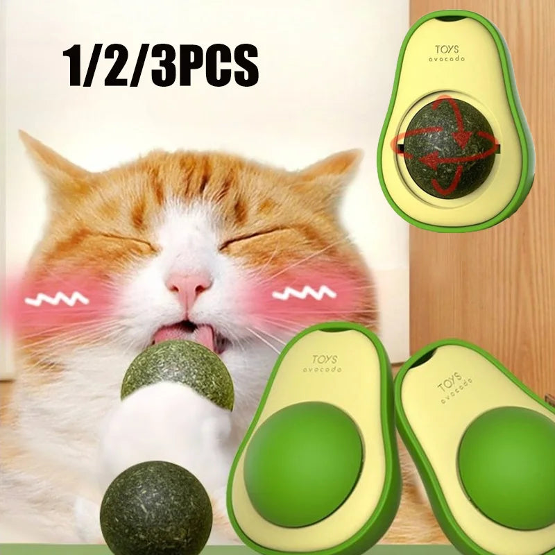 Catnip Ball Cat Toy – Teeth Cleaning & Interactive Dental Toy