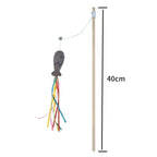 Cat Wand Toy with Bell & Catnip – Interactive Teaser for Indoor Cats