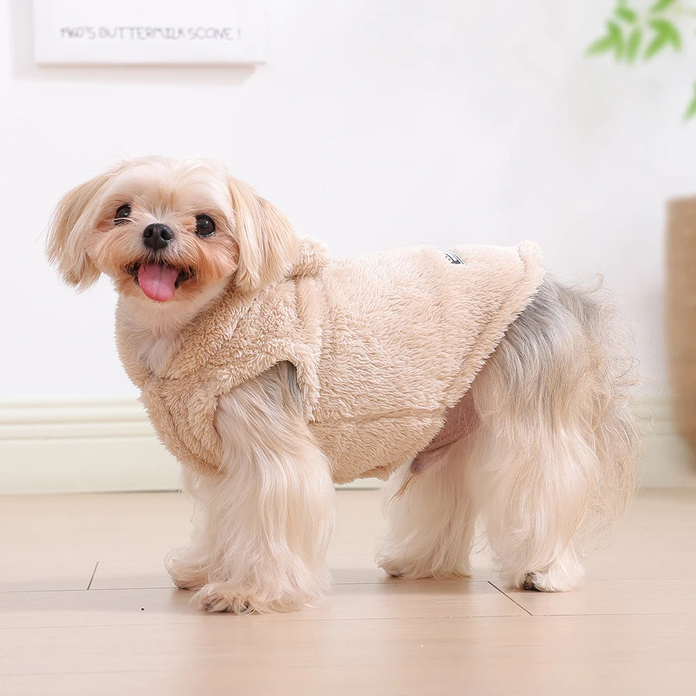 Dog Hoodie – Soft Fleece Coat for Small & Medium Dogs