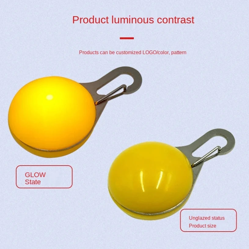 LED Dog Collar Light, Glow Pet Safety Pendant for Night Walks
