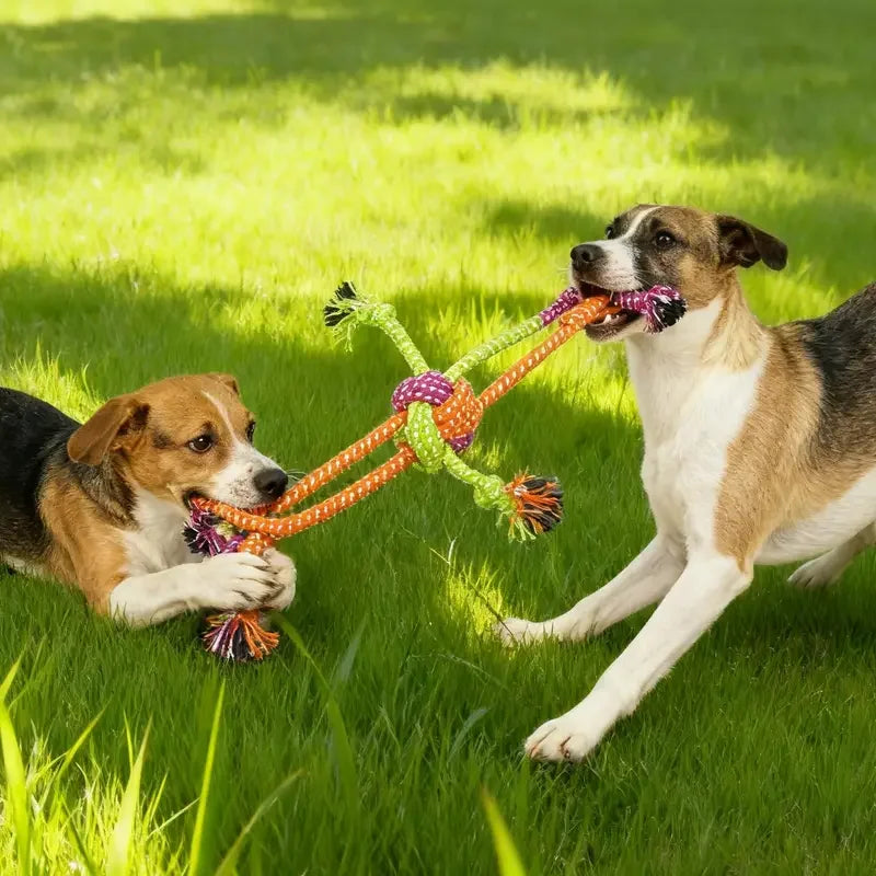 Dog Rope Toy – 30cm Linen Tug & Chew Toy