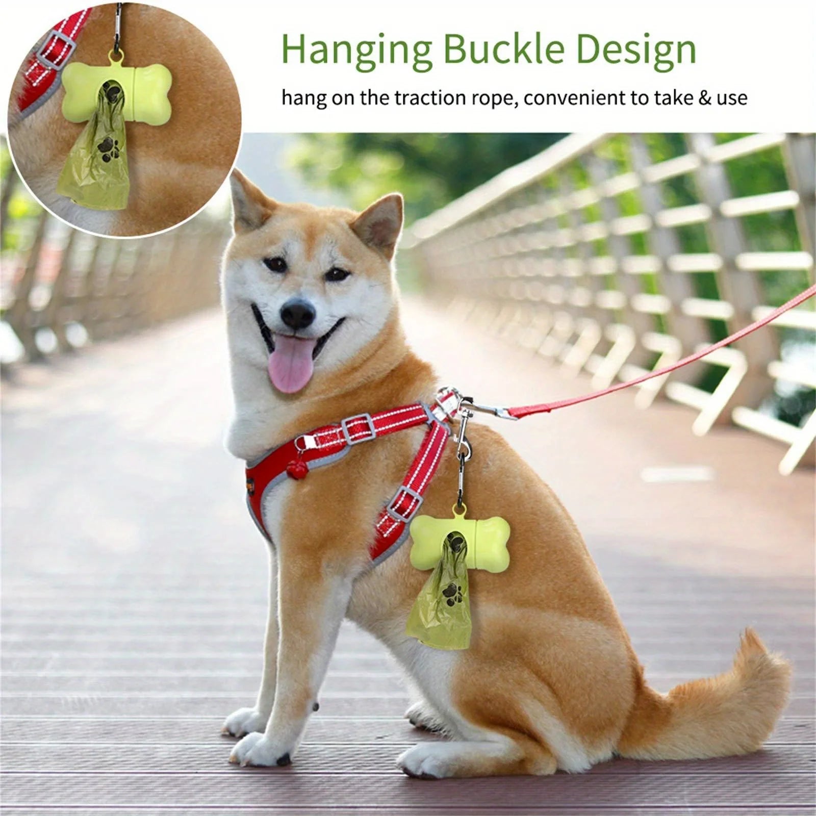 Dog Poop Bags, 8 Rolls Leak-Proof Unscented Waste Bags