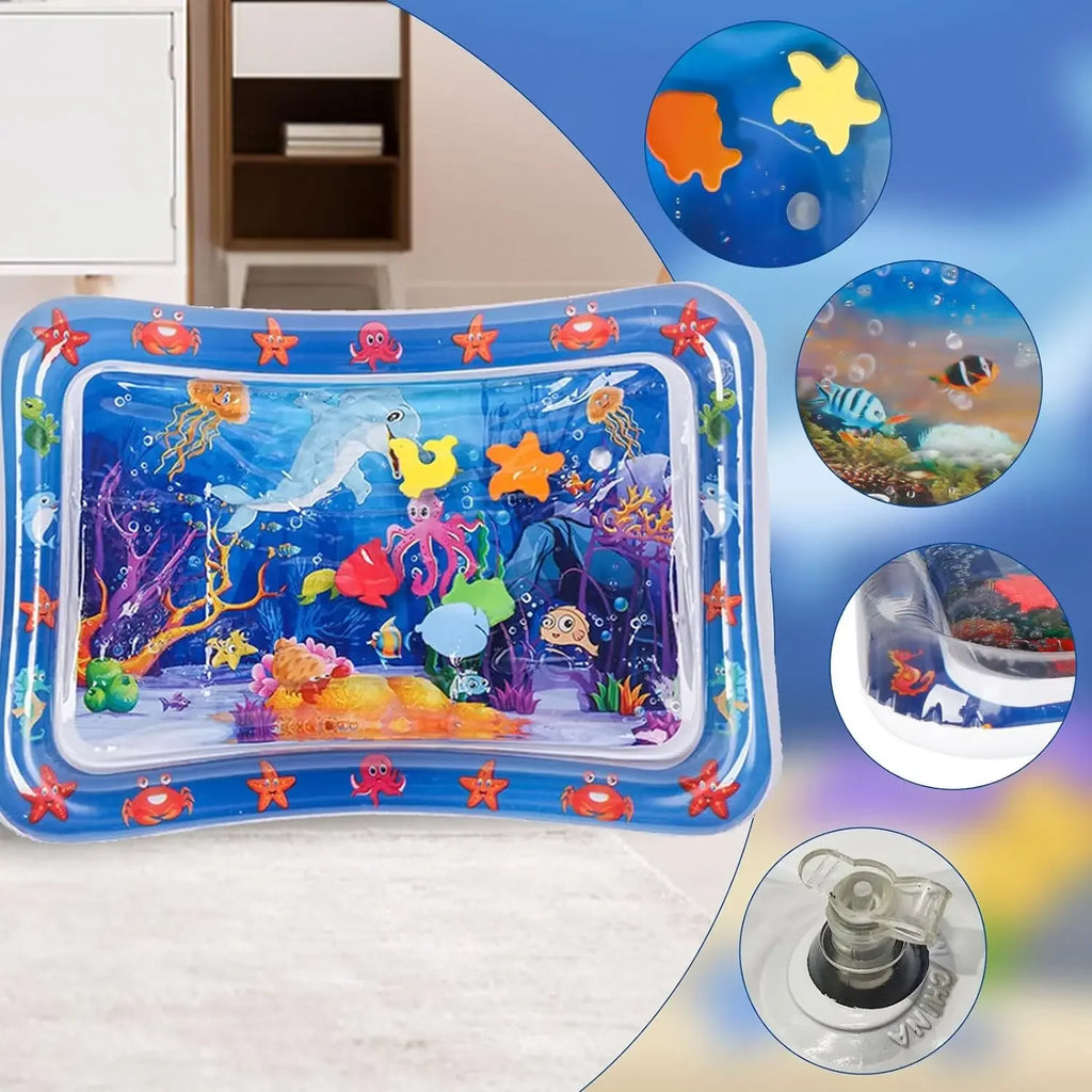 Pet Water Sensory Play Mat – Inflatable Ocean Playmat