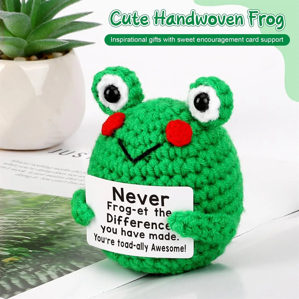 Crochet Plush Pocket Hug Doll, Handmade Mini Plush Gift