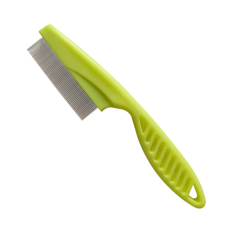 Flea Comb for Dogs Stainless Steel Pet Hair Grooming Brush