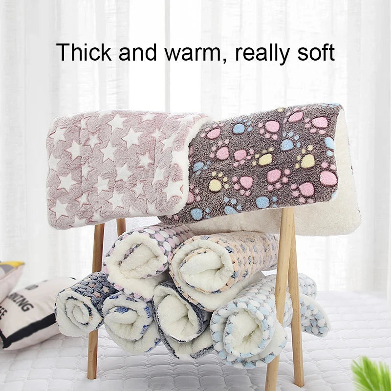 Dog Sleeping Mat – Washable Flannel Winter Bed for Small to Large Dogs