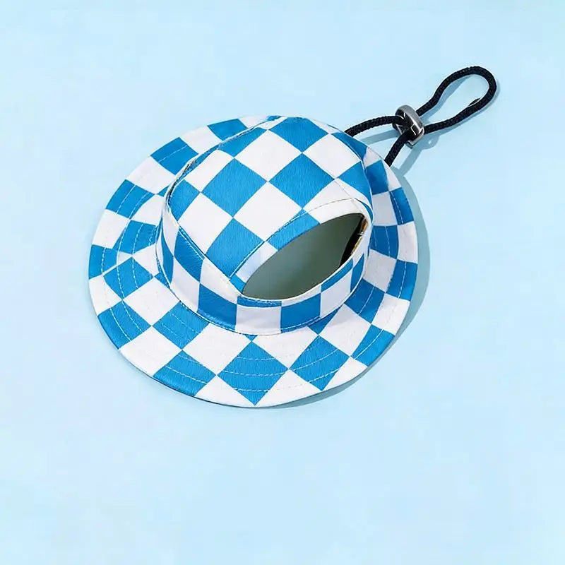 Dog Sun Hat Adjustable Bucket Hat for Summer Outdoor Walks