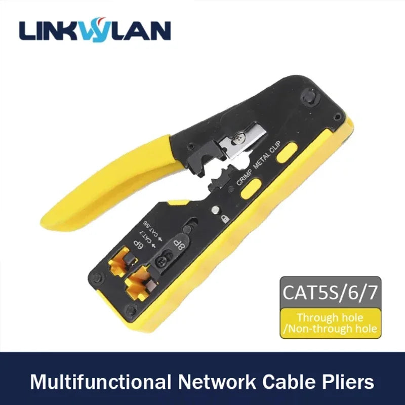 RJ45 Pass-Through Connector – Cat5e/Cat6/Cat7 Modular Plug