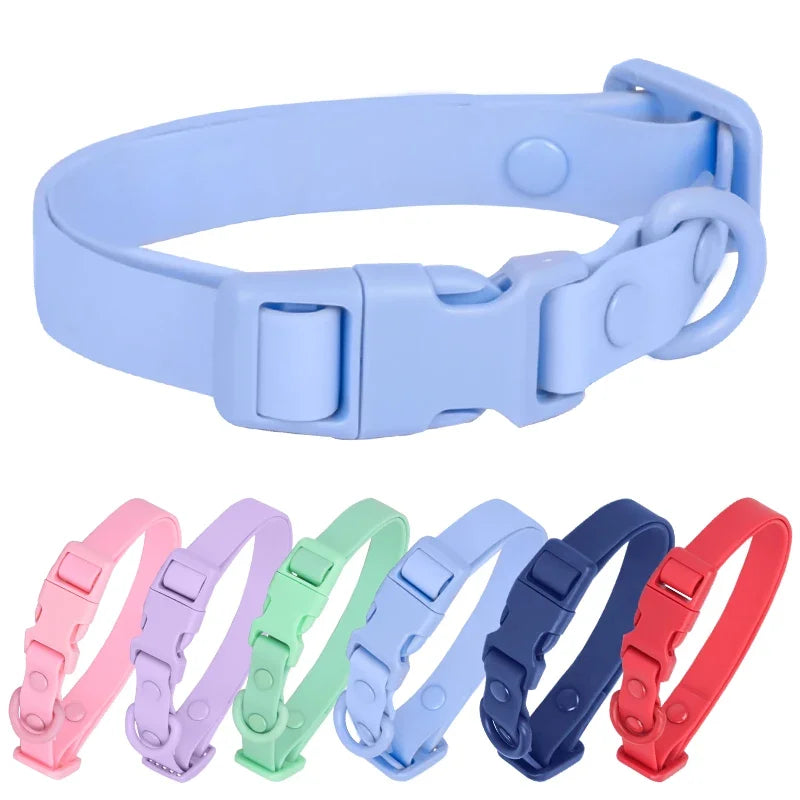 PVC Dog Collar Waterproof Adjustable Breakaway Easy Clean