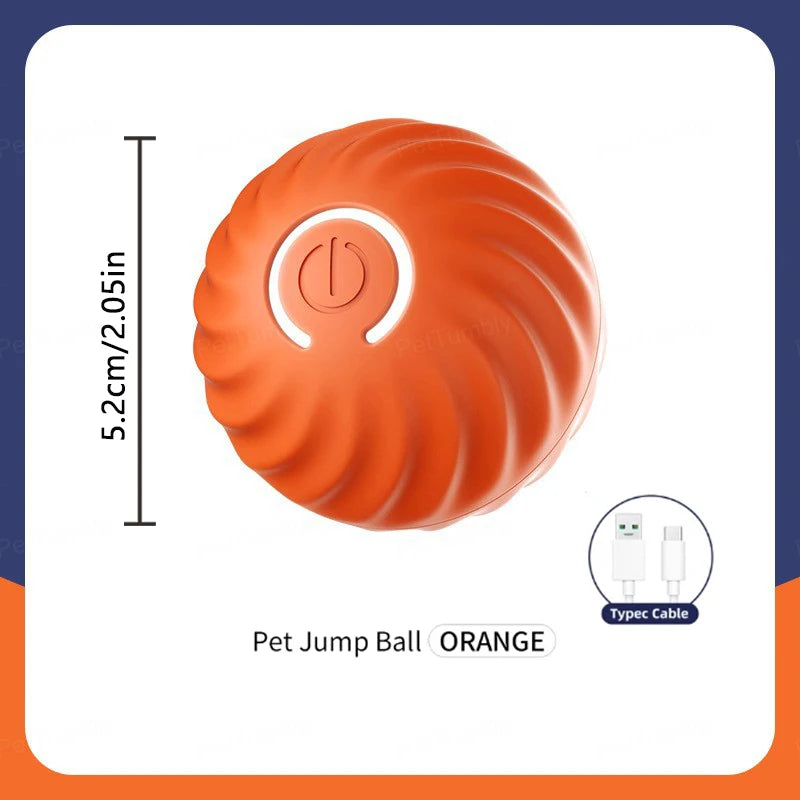 Interactive Dog Ball – USB Rechargeable Automatic Moving Toy