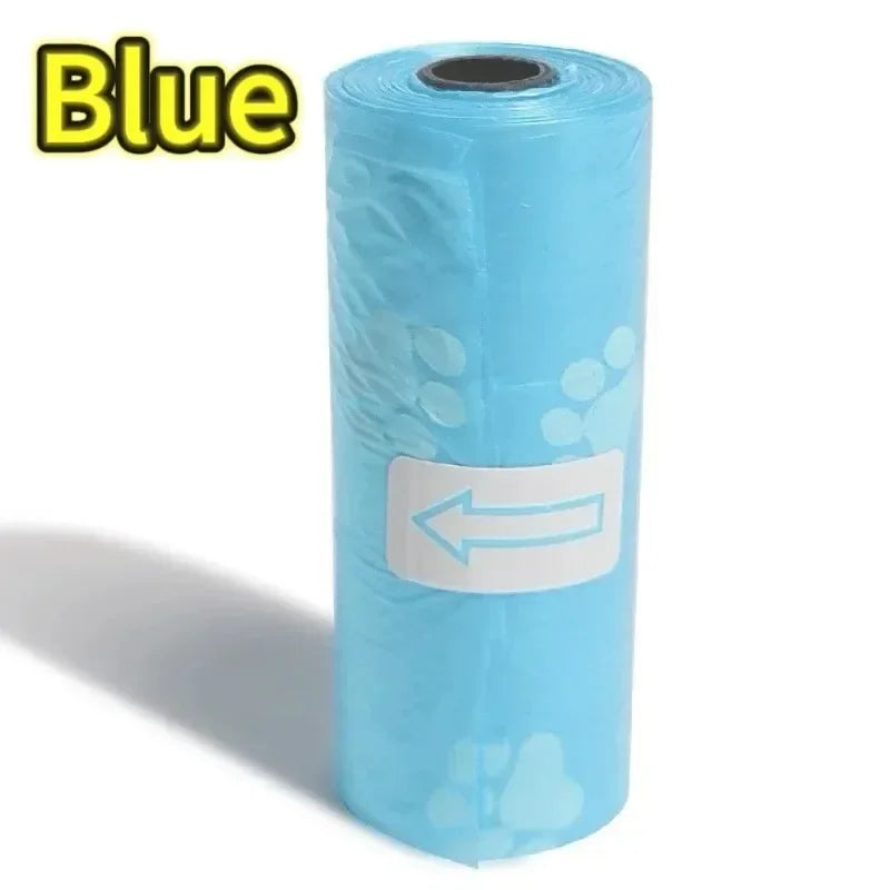 Dog Poop Bags Biodegradable Leak Proof Scented Paw Print Rolls