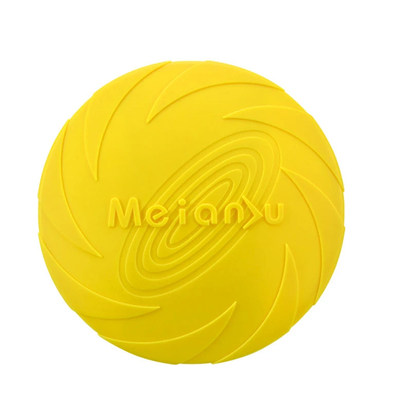 Flying Disc Dog Toy – Silicone Frisbee for Fetch & Training