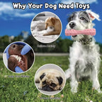 Dog Teething Toy, TPR Chew Stick & Treat Dispensing Toy