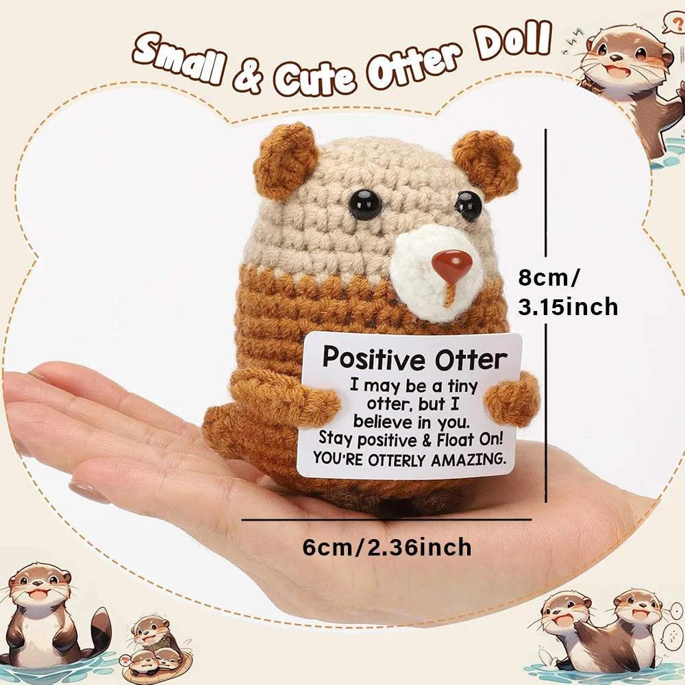 Crochet Plush Pocket Hug Doll, Handmade Mini Plush Gift