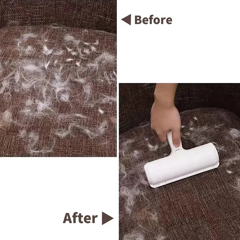 Pet Hair Remover Roller with Self-Cleaning Base for Dogs & Cats