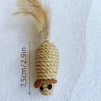 Sisal Mouse Cat Toy – Interactive Self-Play Toy for Kittens