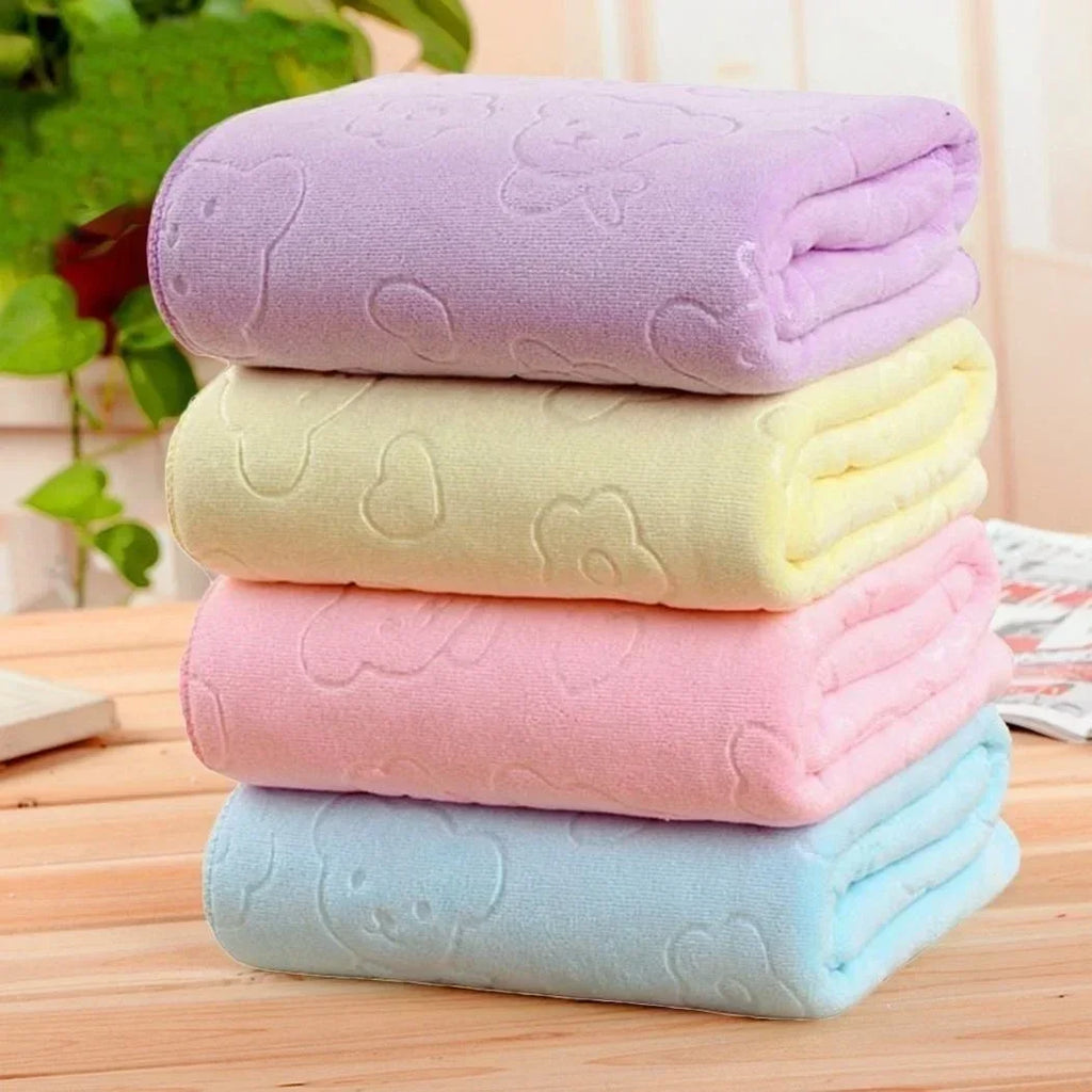 Pet Bath Towel – Quick Drying Absorbent Towel for Dogs & Cats