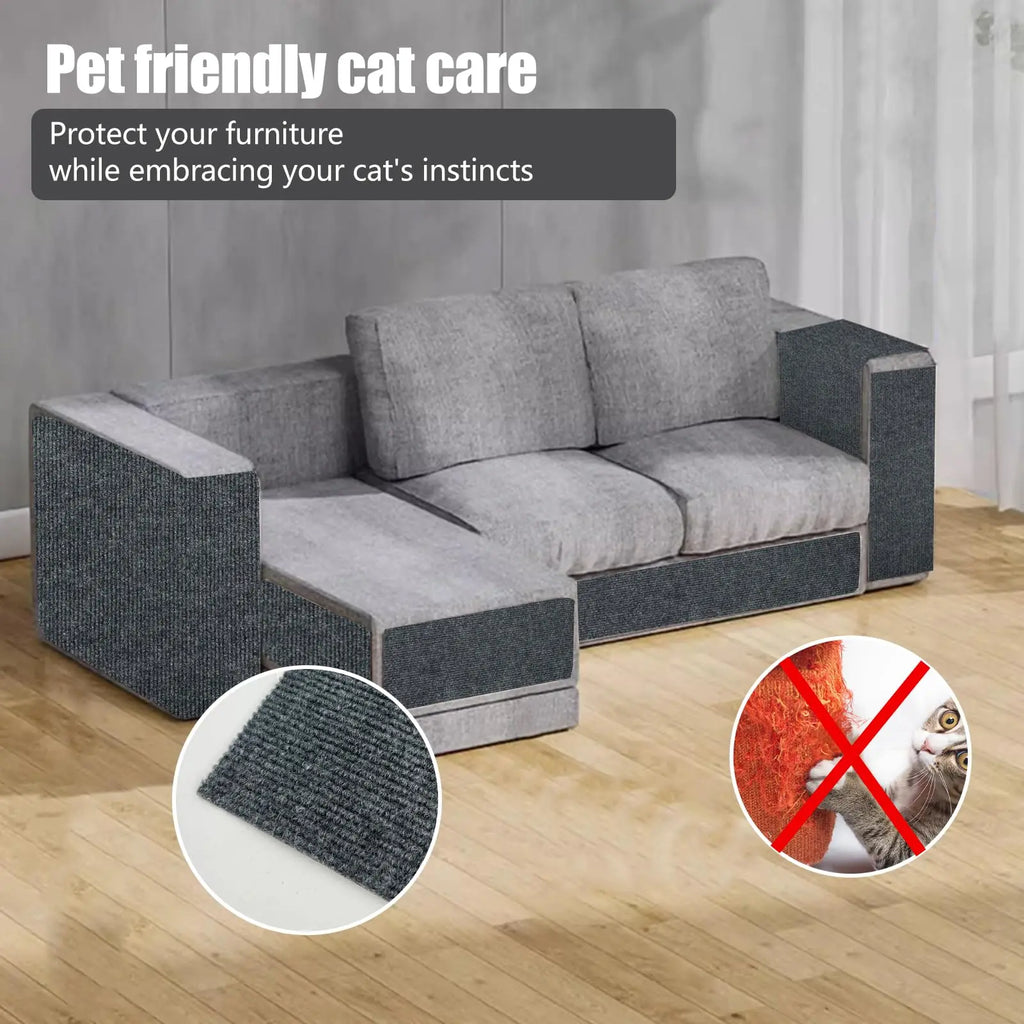 Cat Scratching Pad – Self-Adhesive Trimmable Mat for Furniture
