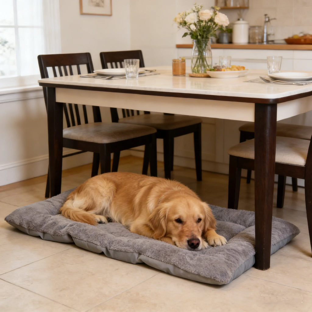 Plush Dog Bed Soft Padded Mat for Small Medium Large Dogs