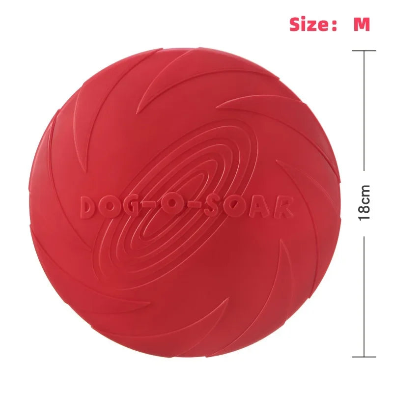 Flying Disc Dog Toy – Silicone Interactive Fetch Toy for Puppies