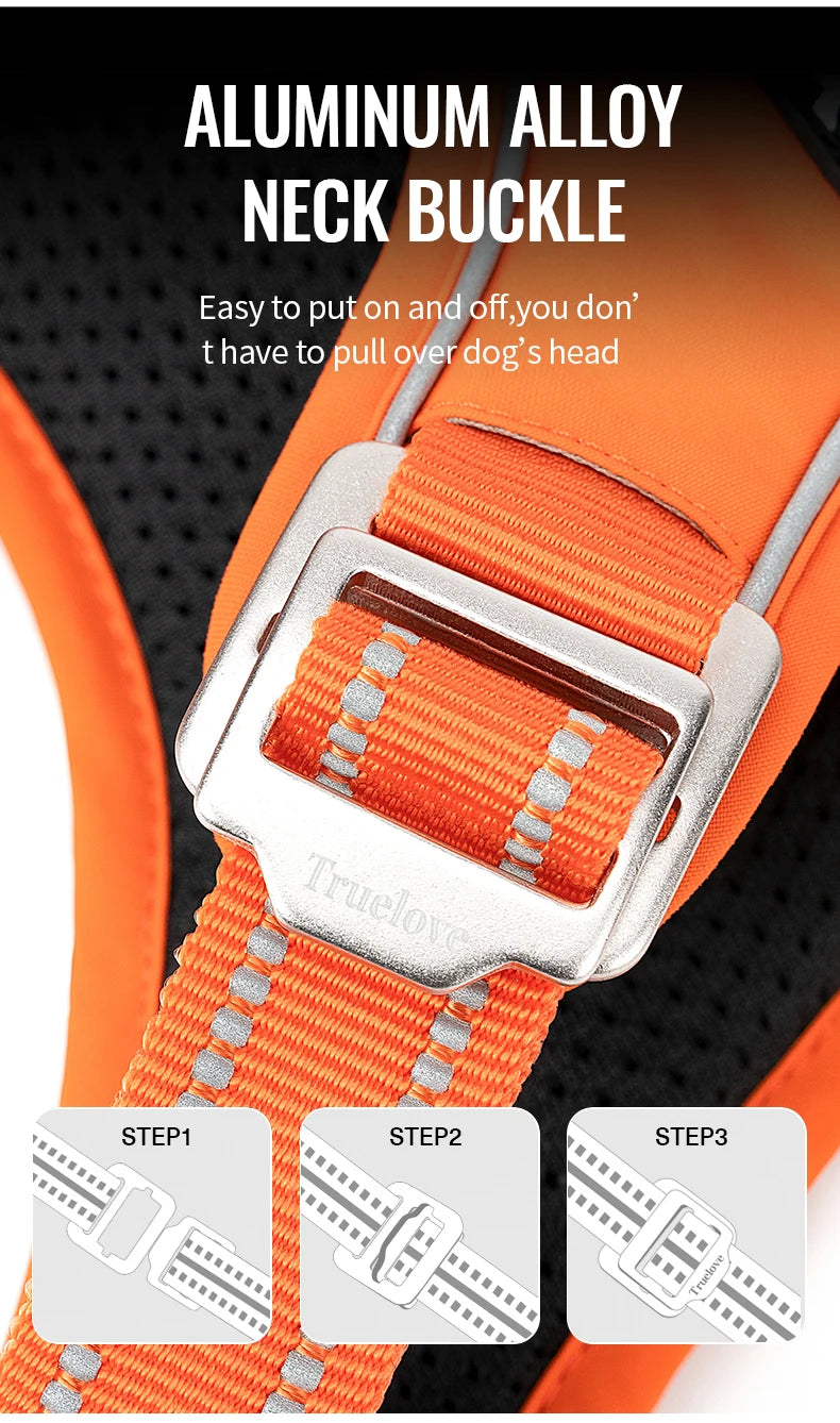 No Pull Dog Harness Adjustable Nylon Reflective Padded