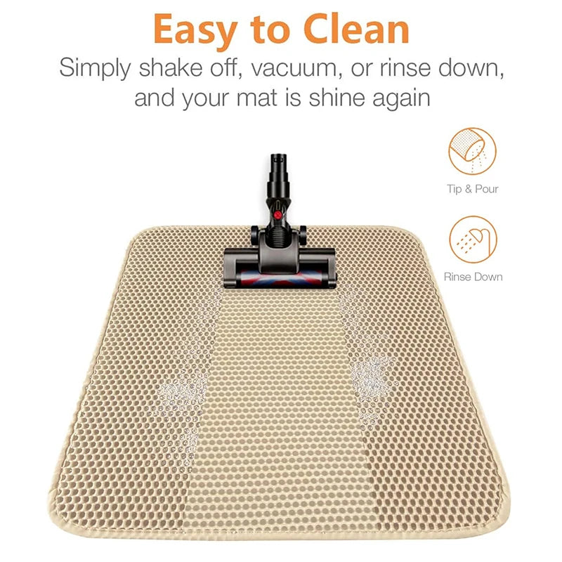 Cat Litter Mat – Waterproof Double Layer Litter Catcher