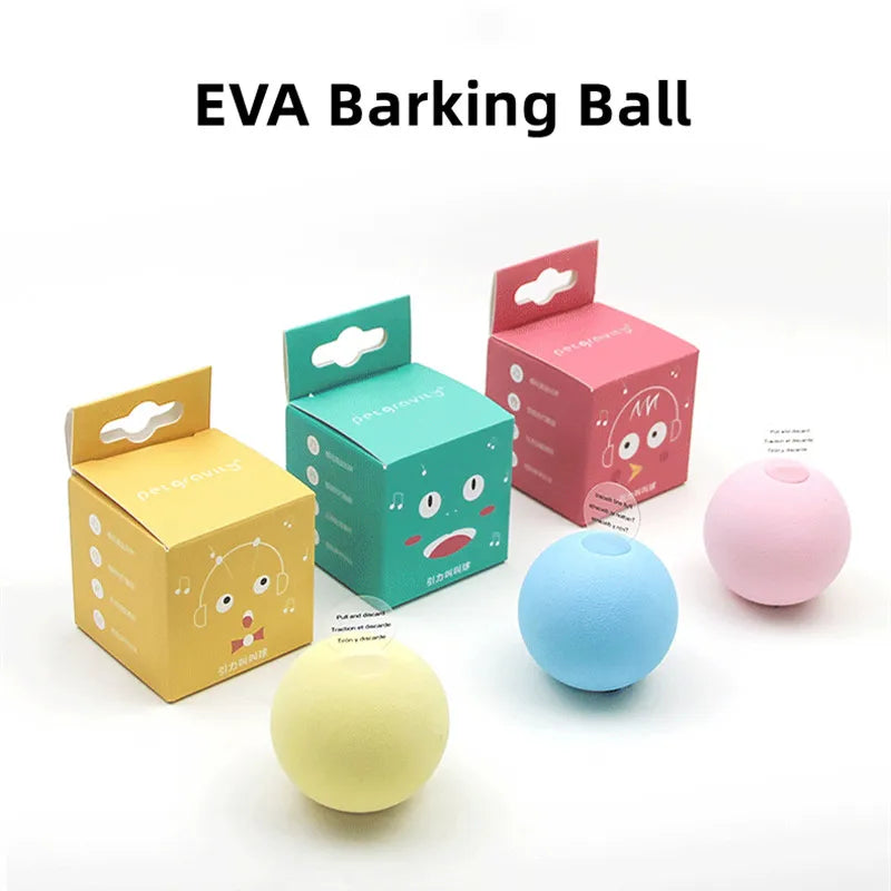 Interactive Cat Ball Toy – Plush Animal Sound Toy