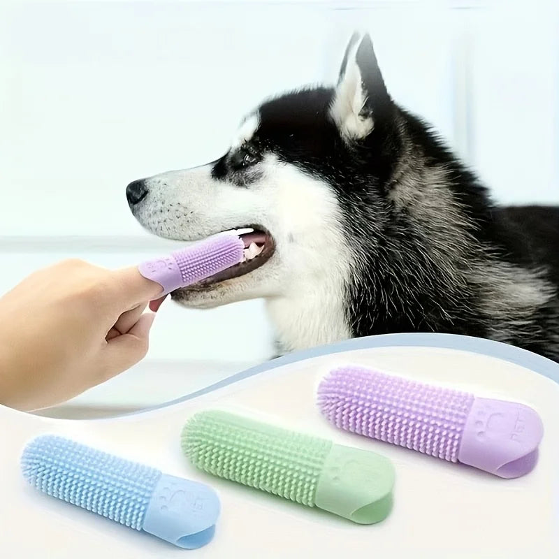 360° Silicone Dog Toothbrush – for Dogs & Cats
