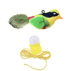 Lifelike Bird Cat Toy – Feather Plush Teaser for Kittens