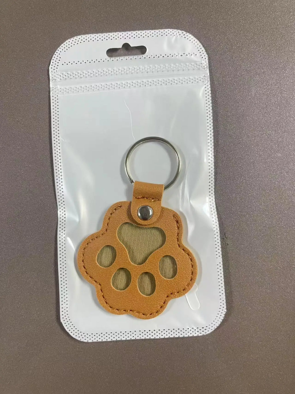 Dog Hair Keepsake Keychain – Leather