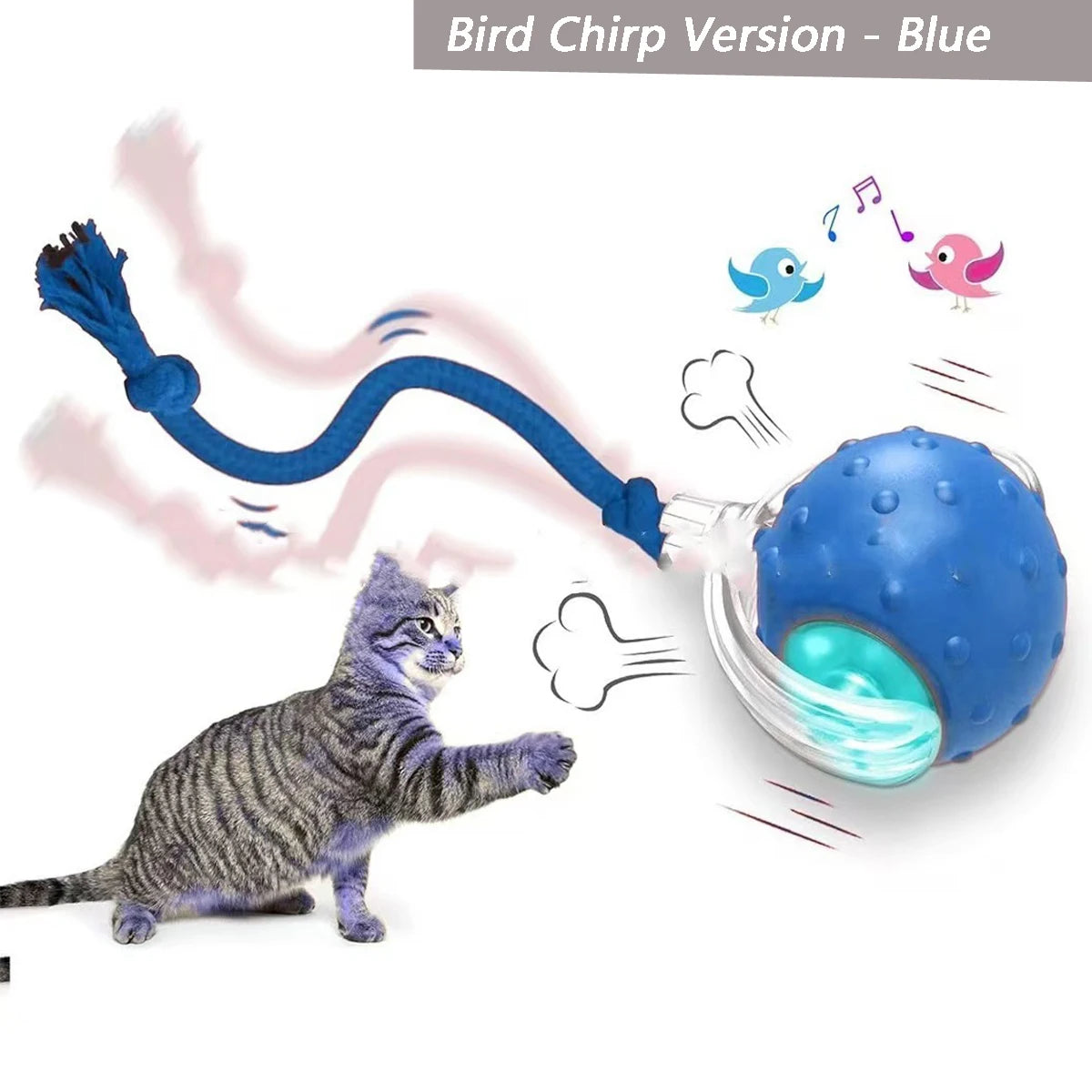 Automatic Cat Ball Toy – Interactive Self-Moving Rolling Ball