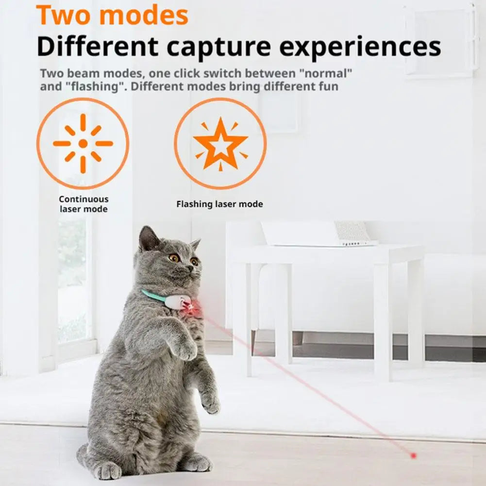 Rechargeable Cat Laser Toy – Automatic Interactive Collar