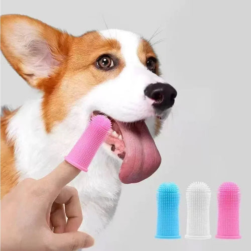 3 Sided Dog Toothbrush for Pet Teeth Cleaning