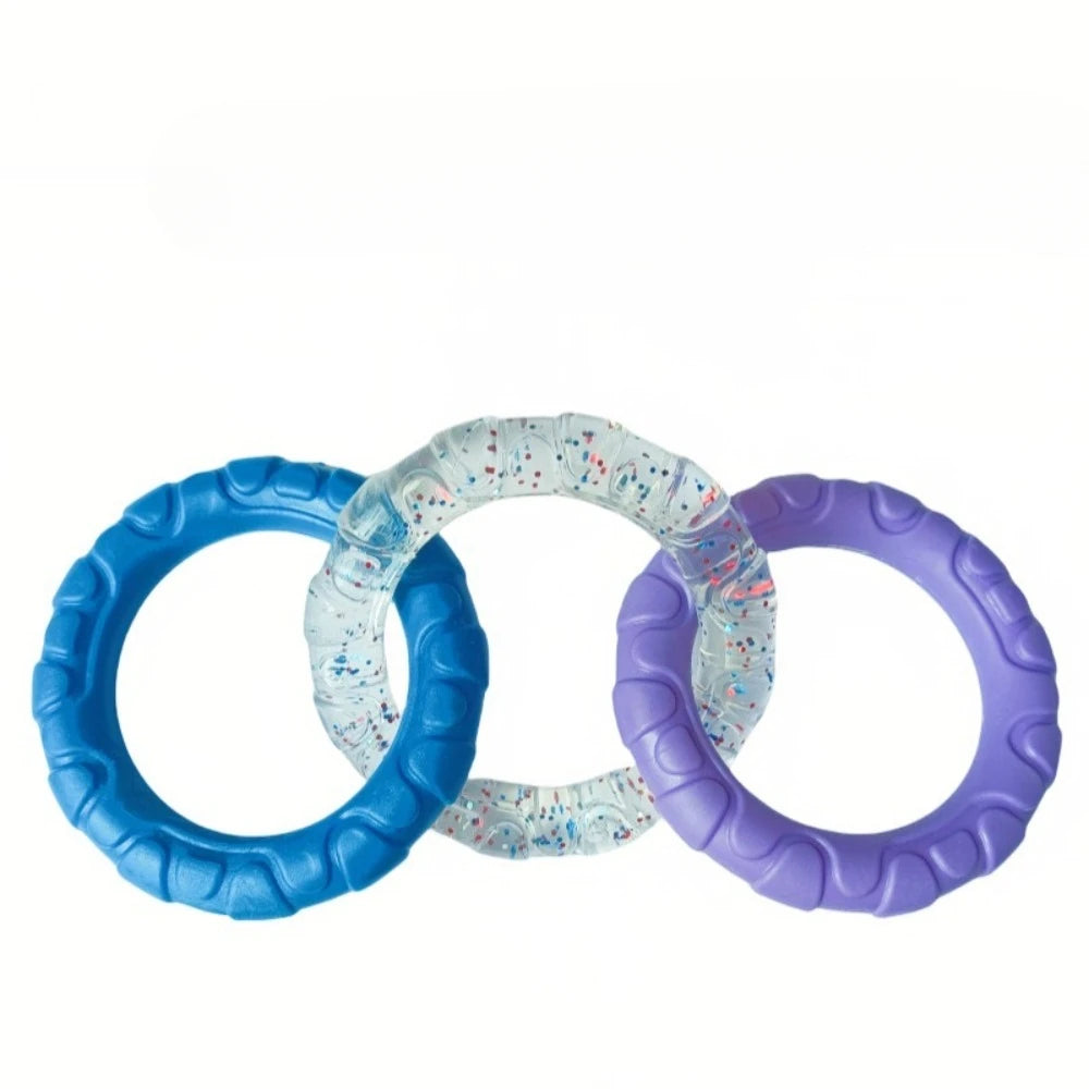 Dog Chew Toy Rubber Ball for Teeth Cleaning & Training