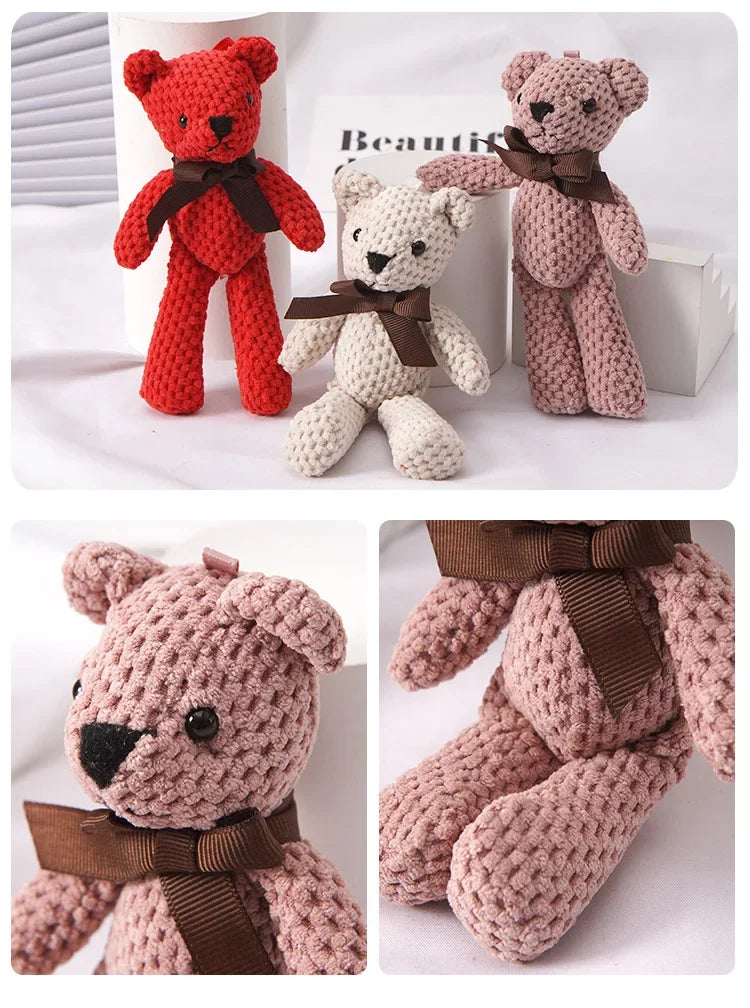 Pineapple Bear Plush, 16cm Mini Teddy Bear Stuffed Toy