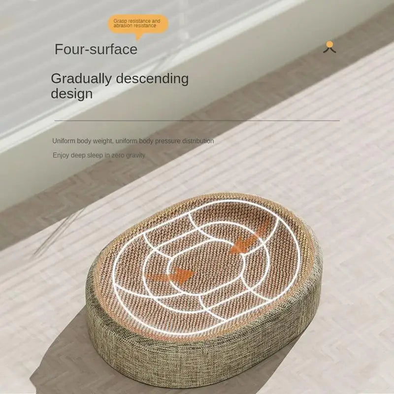 Cat Scratching Board – 2-in-1 Sisal Scratcher Bed