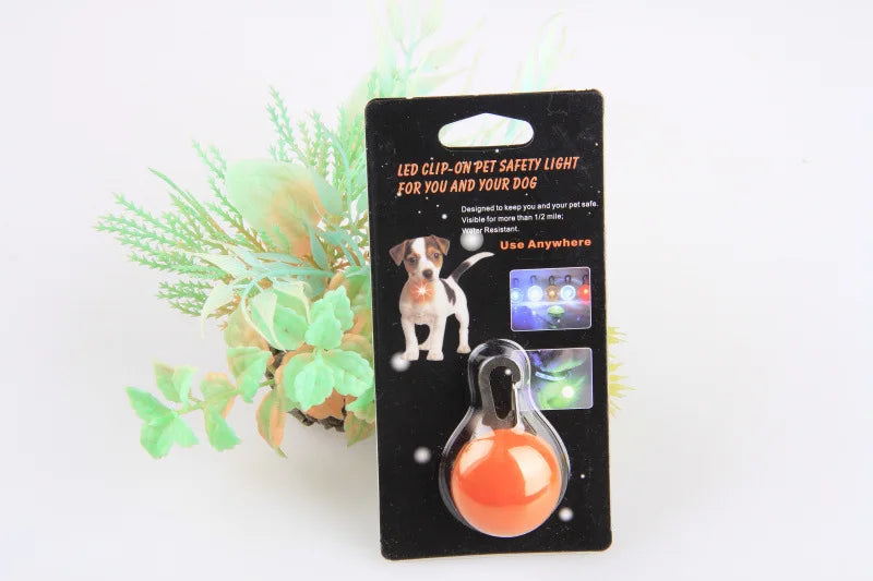 LED Dog Collar Light, Glow Pet Safety Pendant for Night Walks