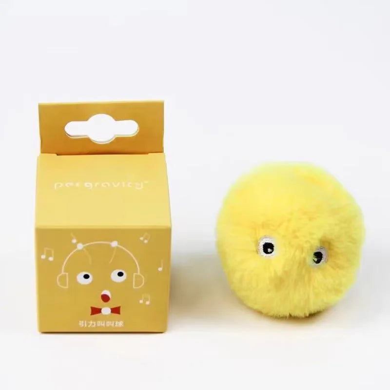 Interactive Cat Ball Toy – Plush Squeaky Training Toy for Cats