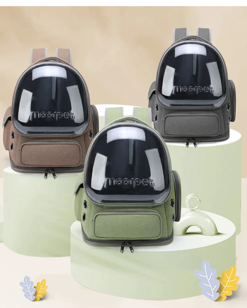 Cat Carrier Backpack – Transparent Breathable Pet Travel Bag