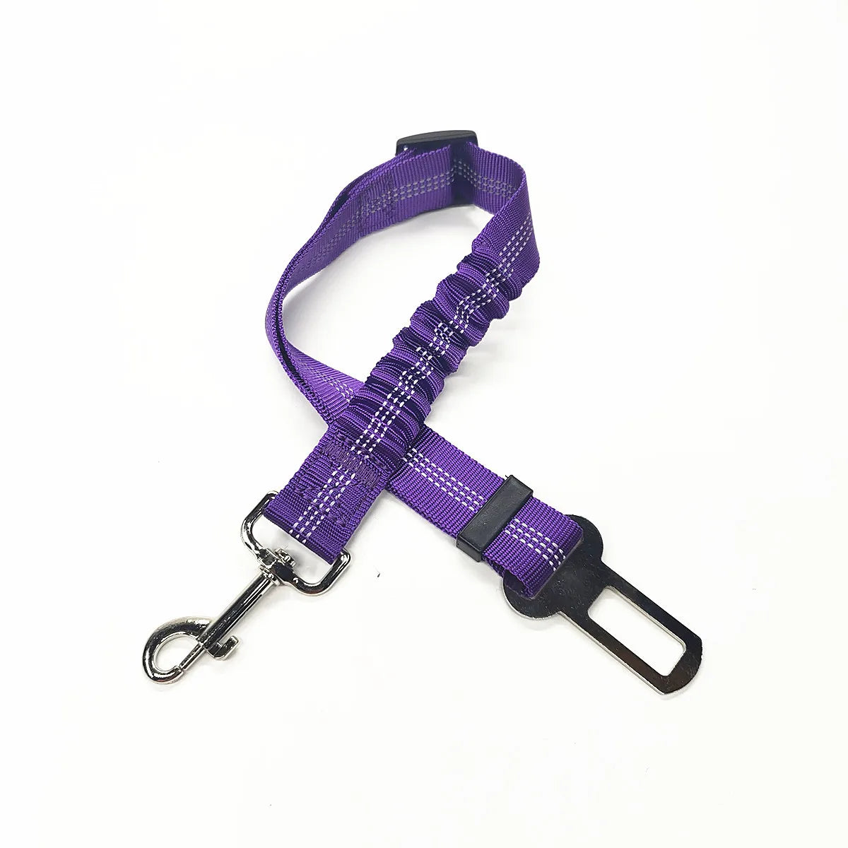 Adjustable Dog Car Seat Belt – Nylon Reflective Travel Harness