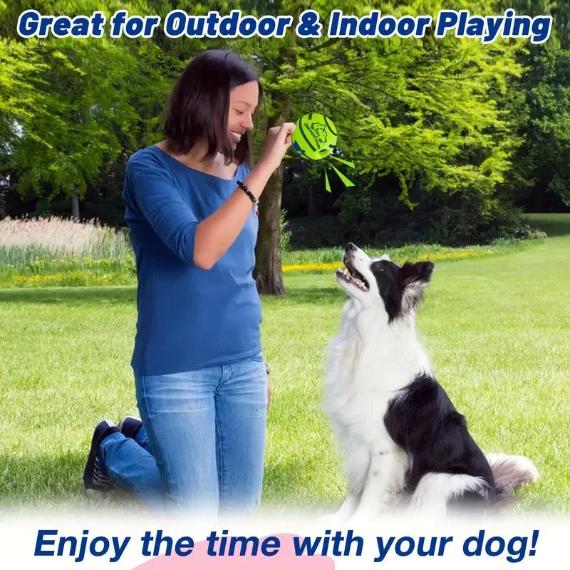 Interactive Dog Ball – Giggle Sound Toy for Training & Play