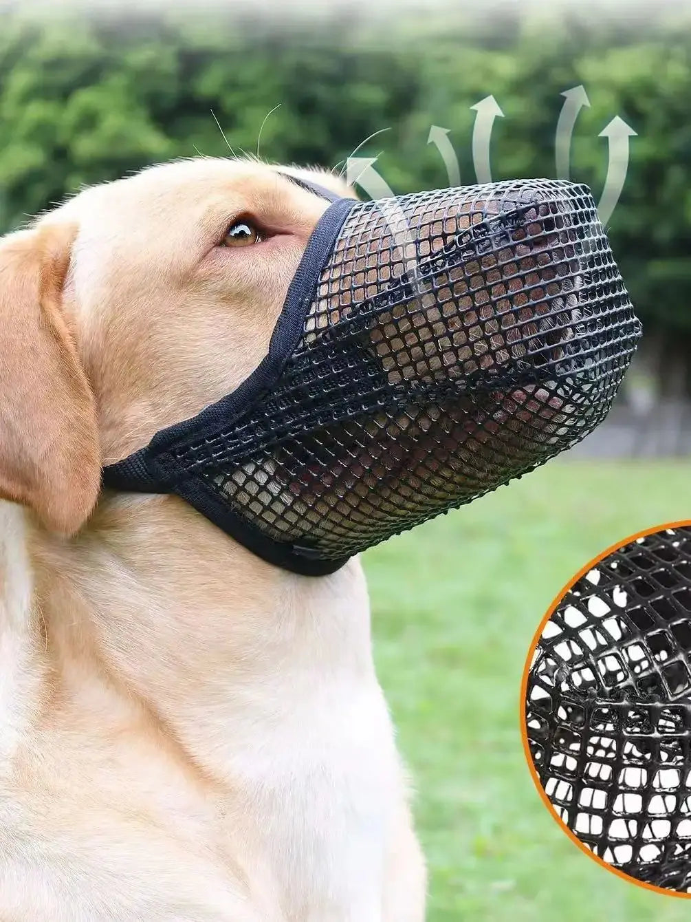 Dog Muzzle Breathable Mesh Anti-Eating Mouth Guard